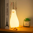 Rechargeable silicone duck night light USB dimmable birthday gift