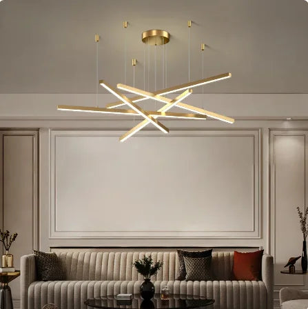Modern creative pendant light with interchangeable design for interior decor - vue 5 sur 9