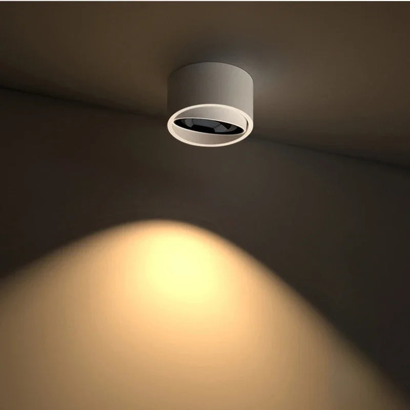 Ultra-slim adjustable anti-glare LED spotlight