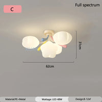 romantic colorful star chandelier for children's lighting