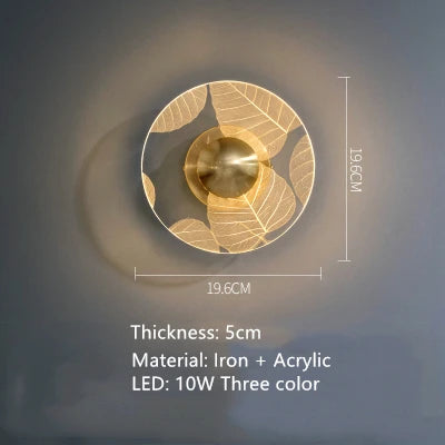Acrylic flower LED wall light artistic indoor decoration - vue 9 sur 9