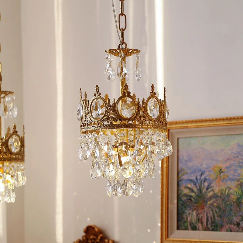 Crystal chandelier for elegant and refined lighting - vue 6 sur 14