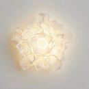 Romantic white flower acrylic LED wall light