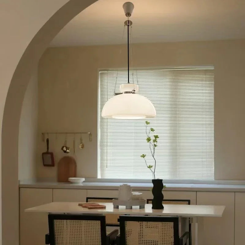 Nordic glass chandelier for modern interior decor - vue 3 sur 7
