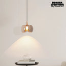 Nordic LED pendant light with liftable beetle lens decorative