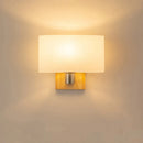 Creative LED wall light in solid wood and glass, Nordic style, decorative
