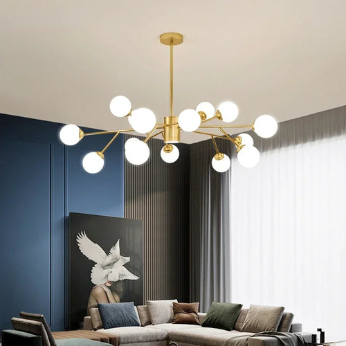 Elegant LED chandelier for modern indoor lighting - vue 4 sur 16