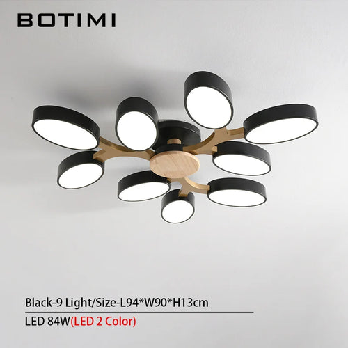 Grey tree-shaped LED ceiling light - vue 24 sur 32