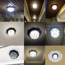 Minimalist outdoor waterproof LED ceiling light for modern spaces