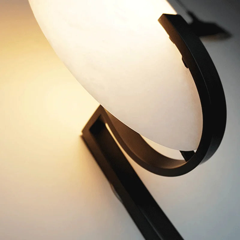 Nordic luxury copper and marble wall light - vue 5 sur 8