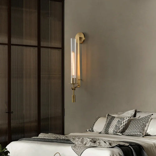 American country style retro brass wall light - vue 4 sur 8
