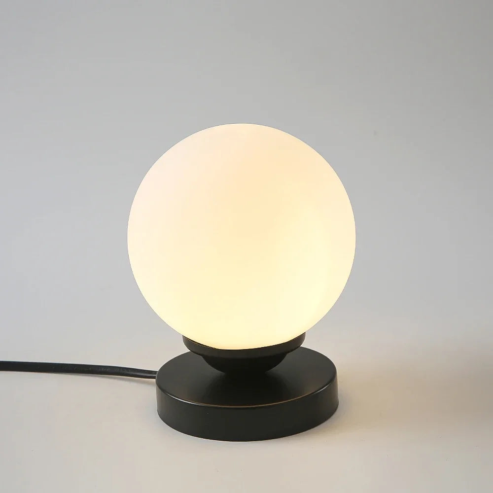 lampe à poser en verre doré pour éclairage décoratif intérieur - vue 5 sur 8