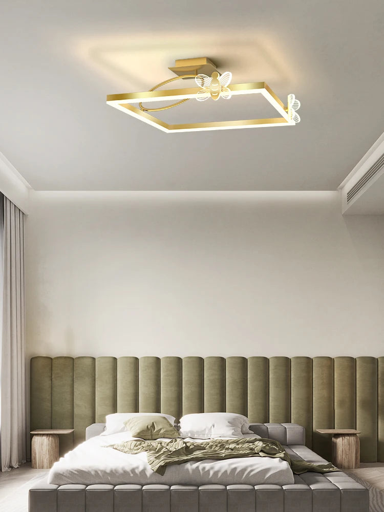 Round LED ceiling light for modern indoor lighting - vue 5 sur 14