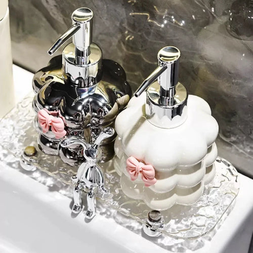 ceramic bottle for shampoo and hand sanitizer - vue 6 sur 10