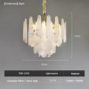 Luxury marble and copper Chinese minimalist pendant light