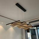 LED designer chandelier in Bilbao light rod