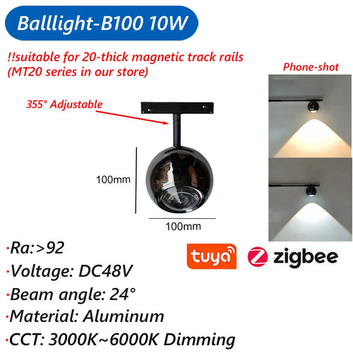 suspension zigbee3.0 intelligente avec lumière led moderne et connectivité - vue 25 sur 27