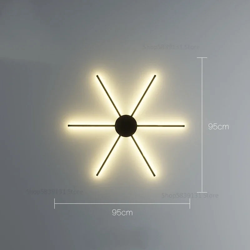 Modern creative wall light for stylish interior decor - vue 19 sur 22