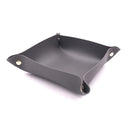 Foldable leather tray for storage and decoration