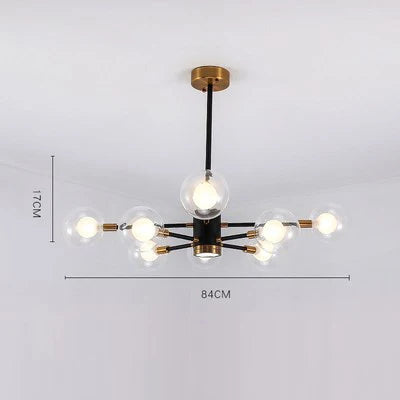 Nordic Bubble Glass Chandelier Pendant Lamp Ceiling Light Suspension Luminaire for Living Room Bedroom