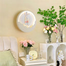 Round LED wall light bear and rabbit for children