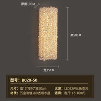 Luxury crystal wall light post-modern design for villa