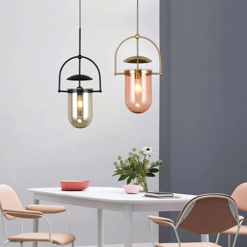 Minimalist glass pendant light for modern spaces - vue 2 sur 8