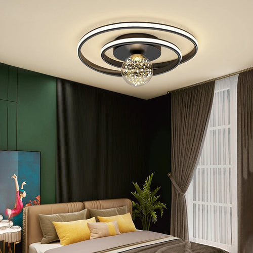 Modern nordic LED chandelier simple ball for indoor use - vue 5 sur 16