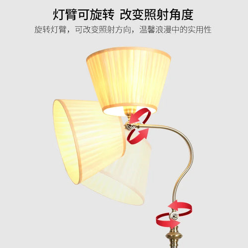 Creative retro iron floor lamp industrial style for modern interiors - vue 5 sur 9