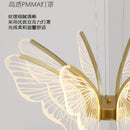 Modern acrylic butterfly chandelier for interior decoration