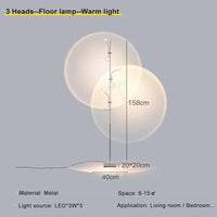 Luxury decorative floor lamp with sunset and dawn shadow projection