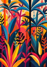 Decorative abstract painting for aesthetic wall art