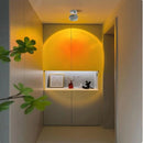 Creative rotating wall light with sunset effect