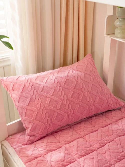 soft winter lambskin velvet mattress topper for students - vue 6 sur 12