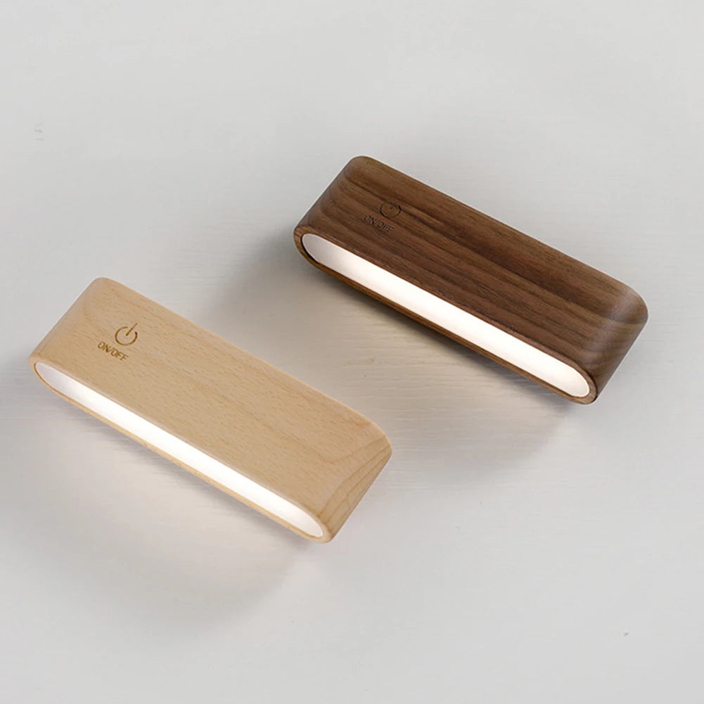 Rechargeable LED wall light with 360° rotation and memory function