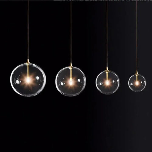 Nordic design clear glass chandelier for interior decoration - vue 3 sur 10