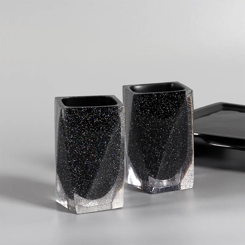 five-piece modern and practical bathroom set - vue 4 sur 8
