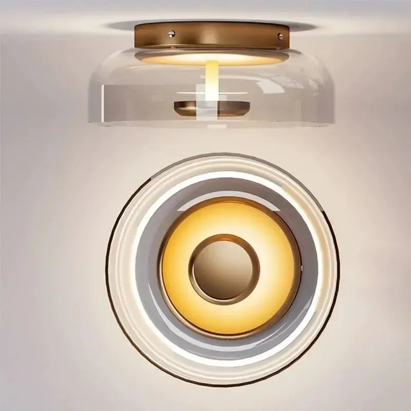 Modern glass LED wall light for Nordic interior decoration