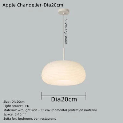 lustre en pe écolo design pomme pour décoration intérieure à led