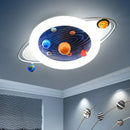 sandyha ceiling light for children with astronauts and planets led