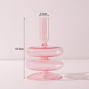 Vintage glass candle holder for weddings and romantic dinners