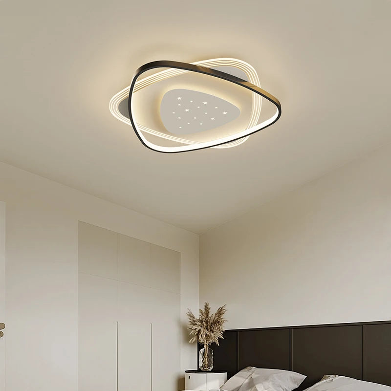 Modern minimalist LED ceiling light for elegant interiors - vue 5 sur 8