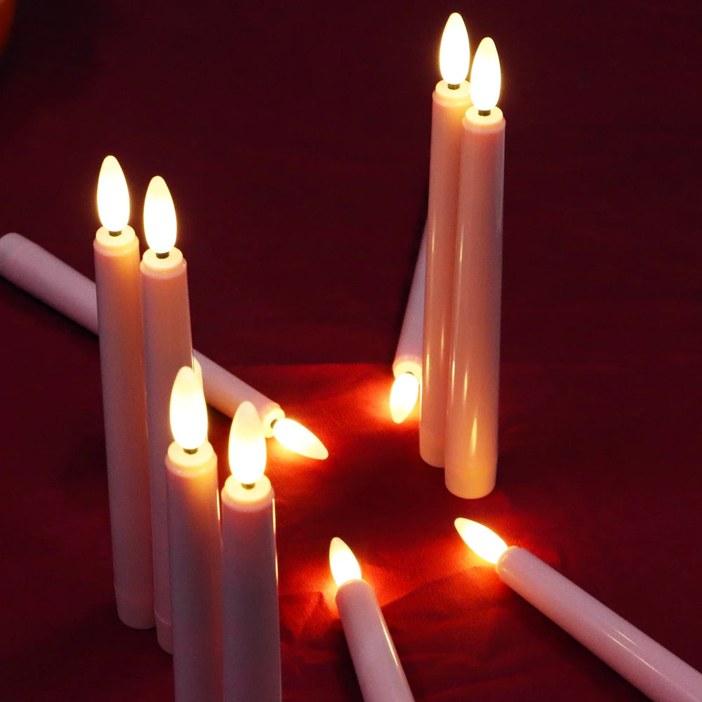 remote controlled led candle with timer for festive decoration