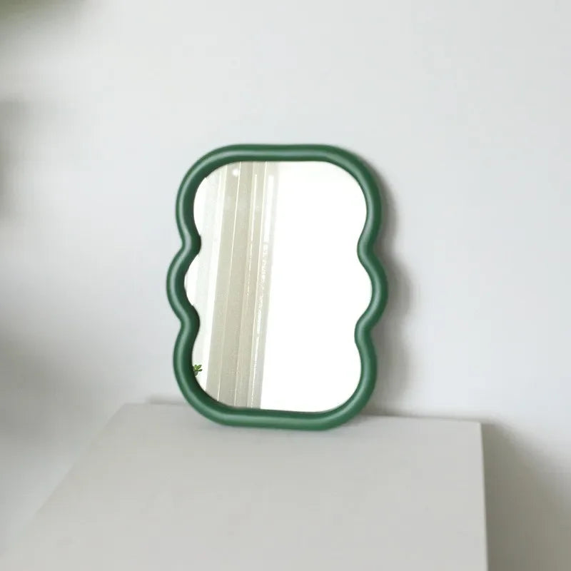 decorative wooden vanity mirrors on stand