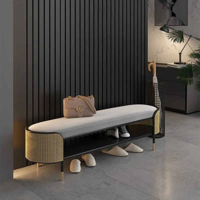 A Bench Can Be Sat At The Door of The Entrance Shoe Change Stool, Cabinet Can and Household Integrated Shoe Stool  Furniture