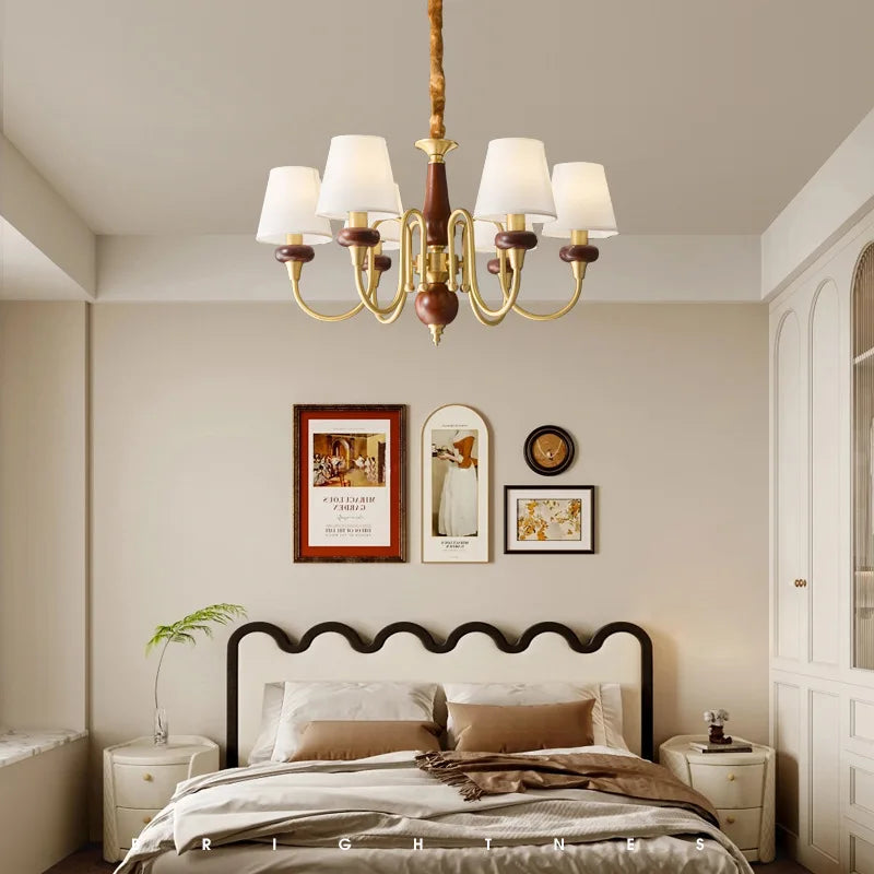 lustre en cuivre pour éclairage intérieur moderne et élégant - vue 3 sur 7