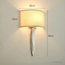 Caserta fabric circle wall light for interior decoration