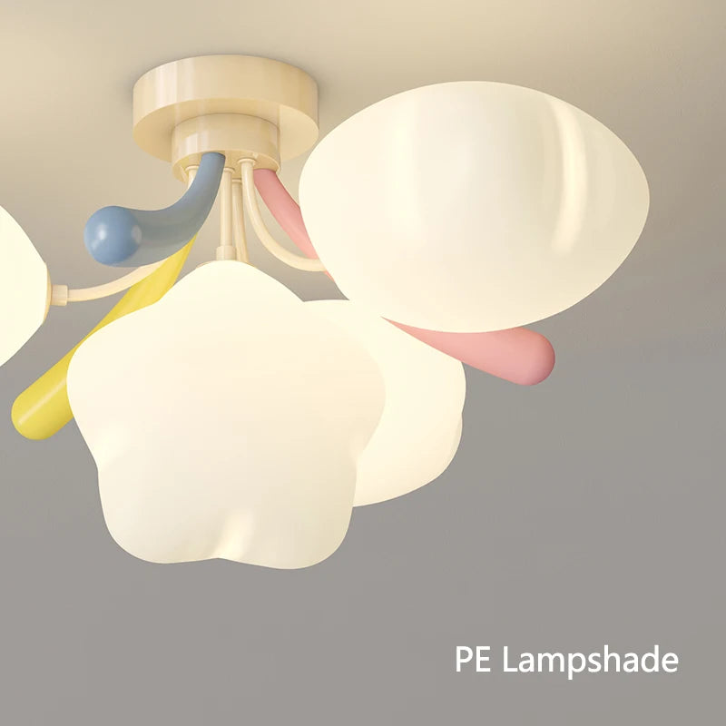 romantic colorful star chandelier for children's lighting - vue 6 sur 9