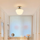 Medieval Bauhaus glass ceiling lights for porch and balcony, simple bedroom and hallway chandeliers
