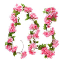 Artificial wisteria garland for floral and festive decoration